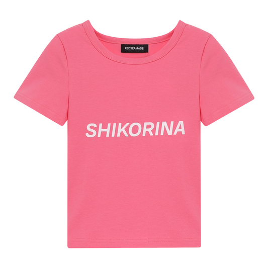 SHIKORINA BABY TEE IN PINK I