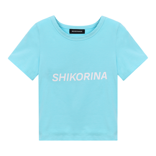 SHIKORINA BABY TEE IN BLUE II