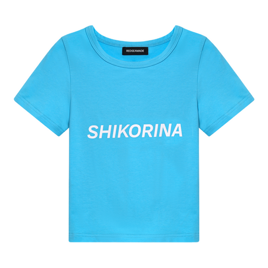 SHIKORINA BABY TEE IN BLUE I